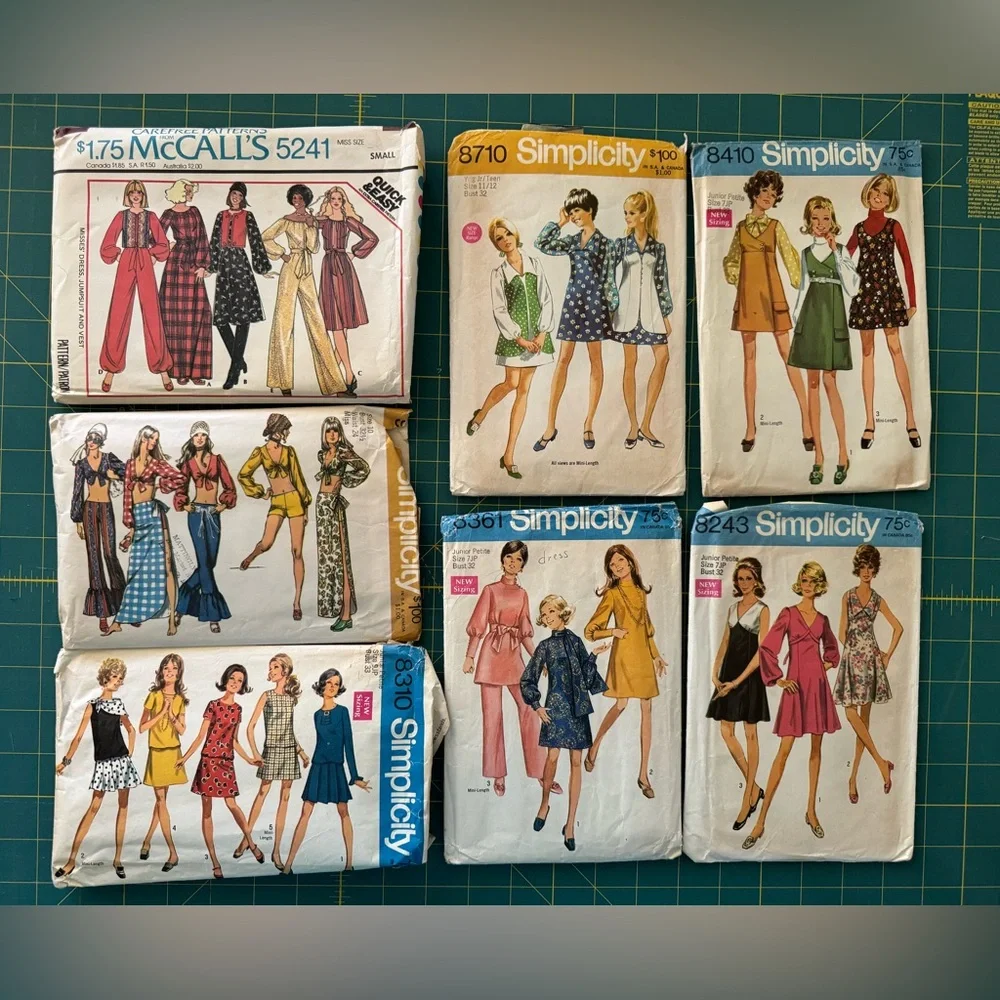Vintage 60s and 70s sewing pattern collection - used/cut patterns - Picture 2 of 3